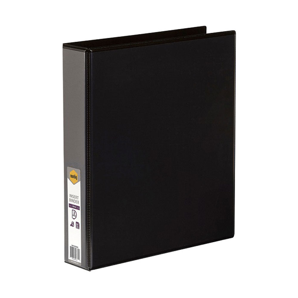 Marbig Clearview A4 2D-Ring Insert Binder 38mm