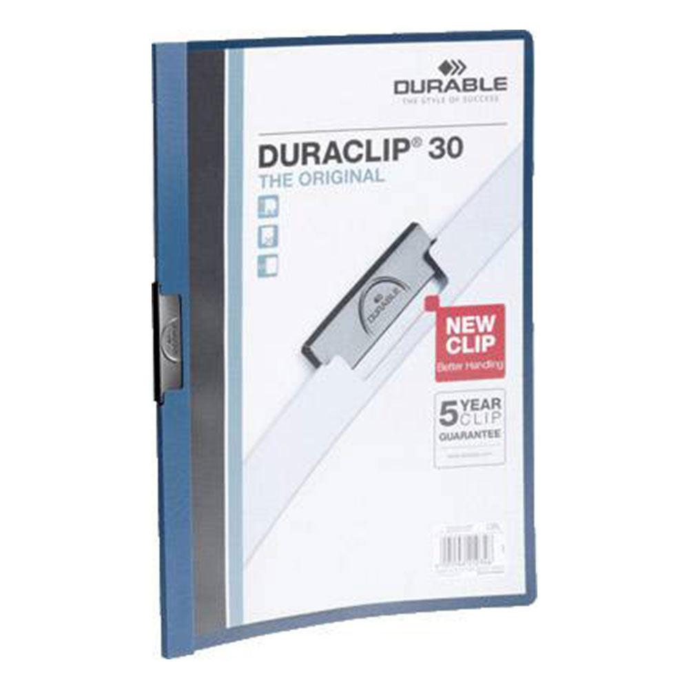 Duraclip A4 Flat File Clip (Dark Blue)
