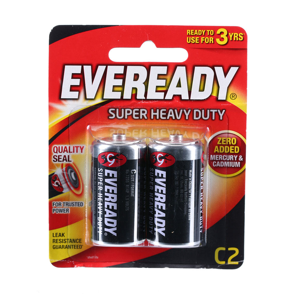 Eveready Super Heavy Duty C Battery 2pcs