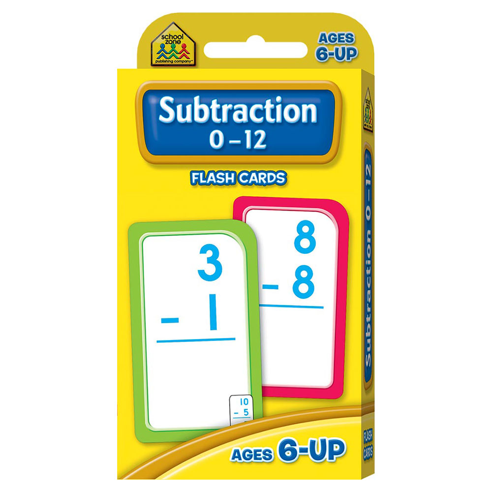 Hinkler Subtraction 0-12 Flash Cards