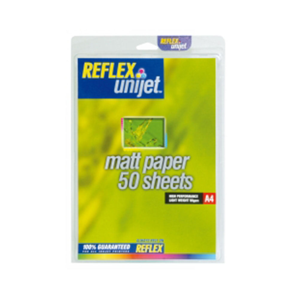 Reflex Unijet A4 Matte Paper 90gsm 50pk