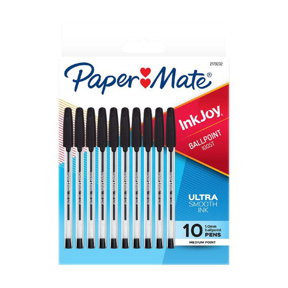 Papermate Medium Inkjoy Pen 1mm 10pcs (Black)