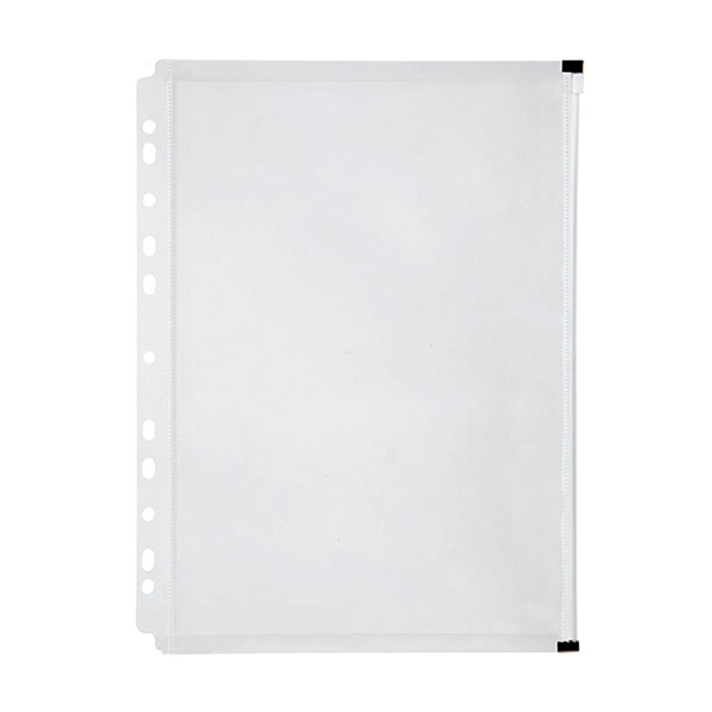 Marbig A4 Binder Pocket with Zipper (Clear)