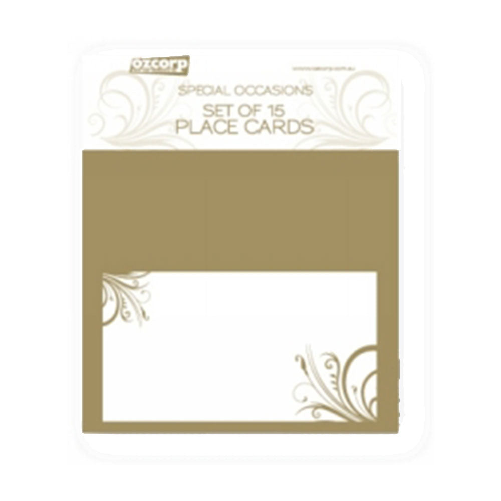 Ozcorp Place Card 15pcs (Gold)