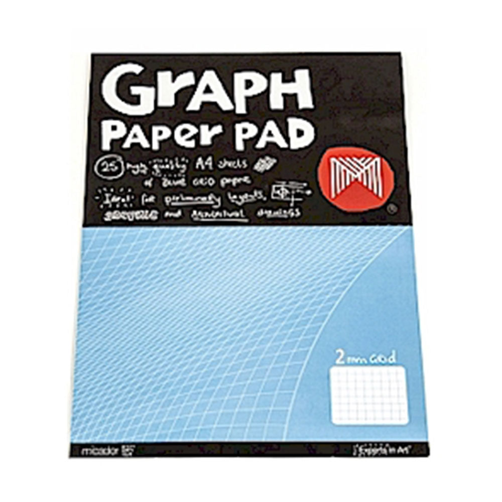 Micador A4 Graph Pad 2mm