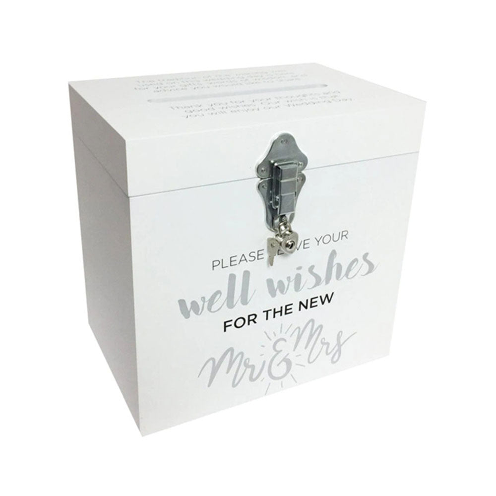 Wishing Well Money Box (White/Silver/Black)