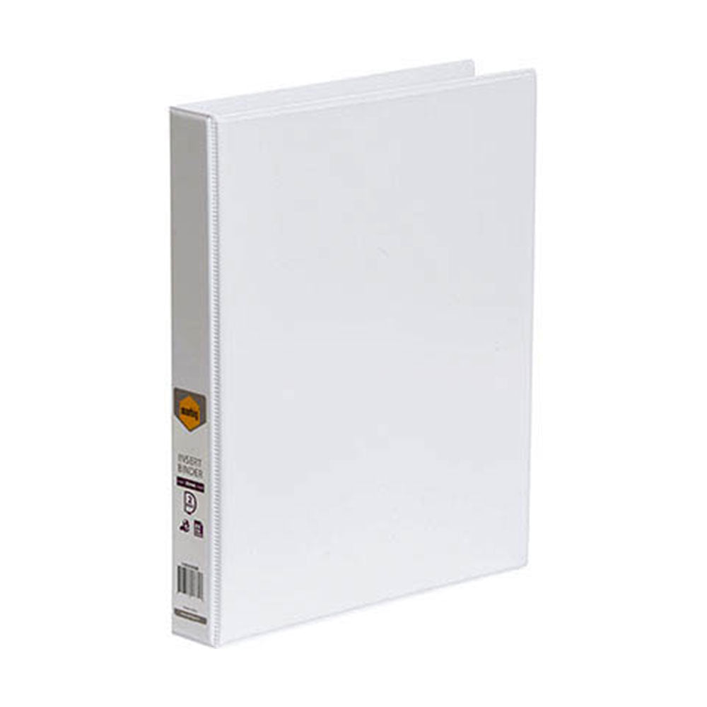 Marbig Clearview A4 2D-Ring Insert Binder 25mm (White)