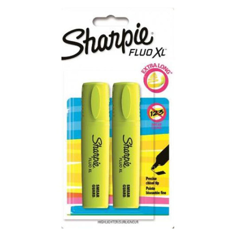 Sharpie Flat Highlighter 2pcs (Yellow)