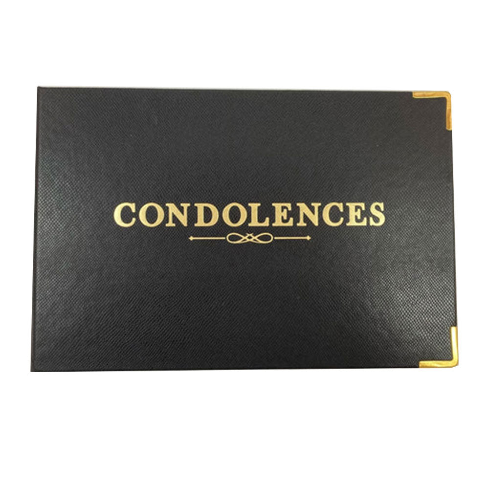 Ozcorp Condolence Book 64pcs (Black)