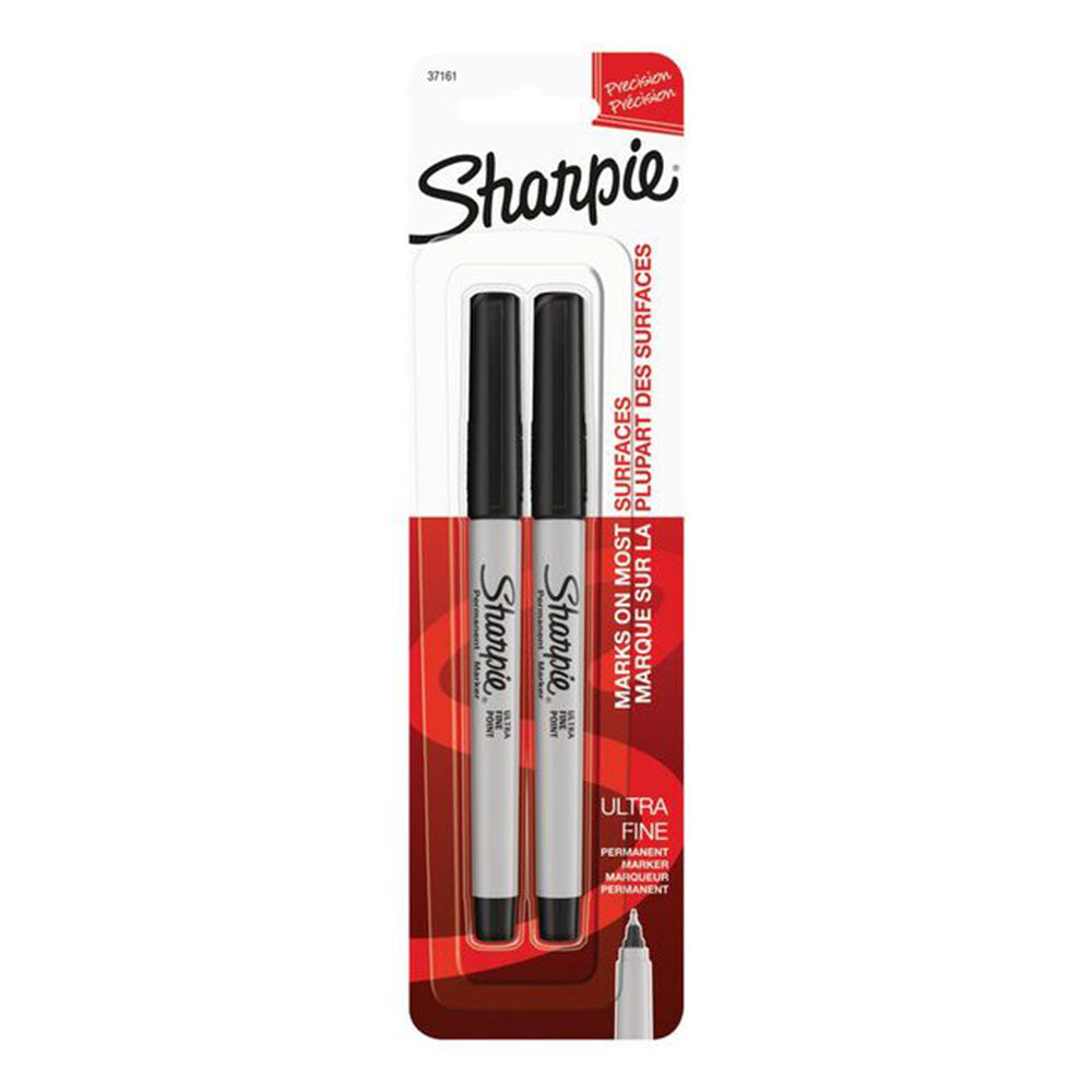 Sharpie Ultra Fine Permanent Marker 0.3mm 2pcs (Black)