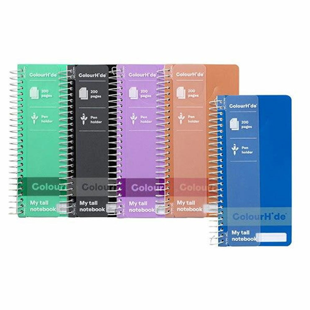 Colourhide Slimline Notebook 200pg