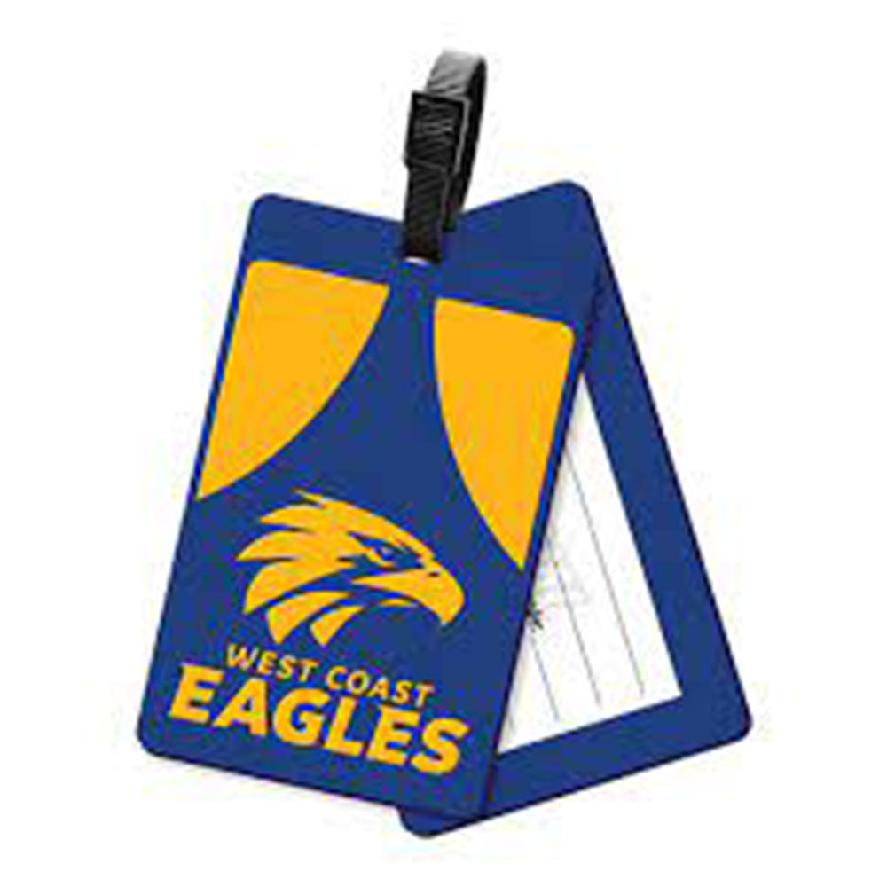 AFL West Coast Luggage Tag (10x6cm)