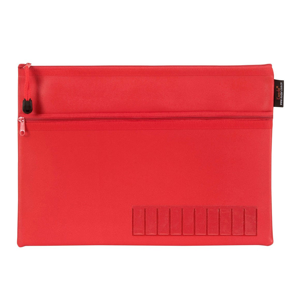 Celco 2 Zip Pencil Case 345x264mm (Red)