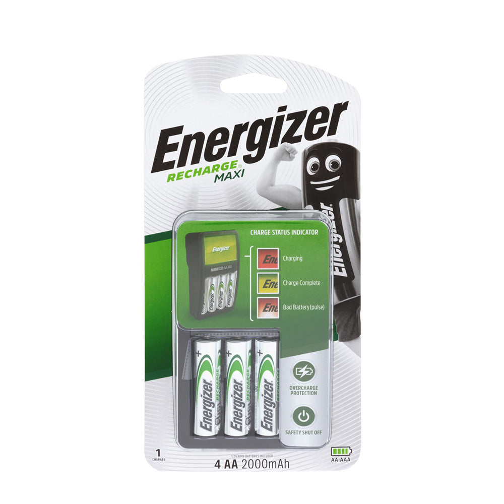 Energizer Maxi Battery Charger w/ 4 AA Rechargeable Battery