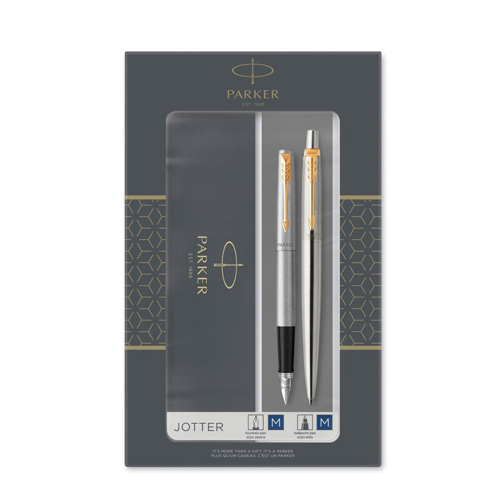 Parker Duo Jotter Ballpoint and Fountain Pen Gift Set