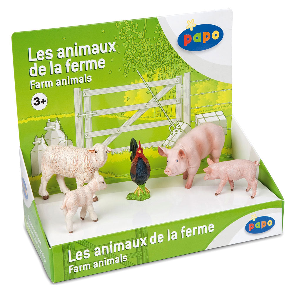 Papo Farm Animals Figurine Gift Box (Pack of 5)
