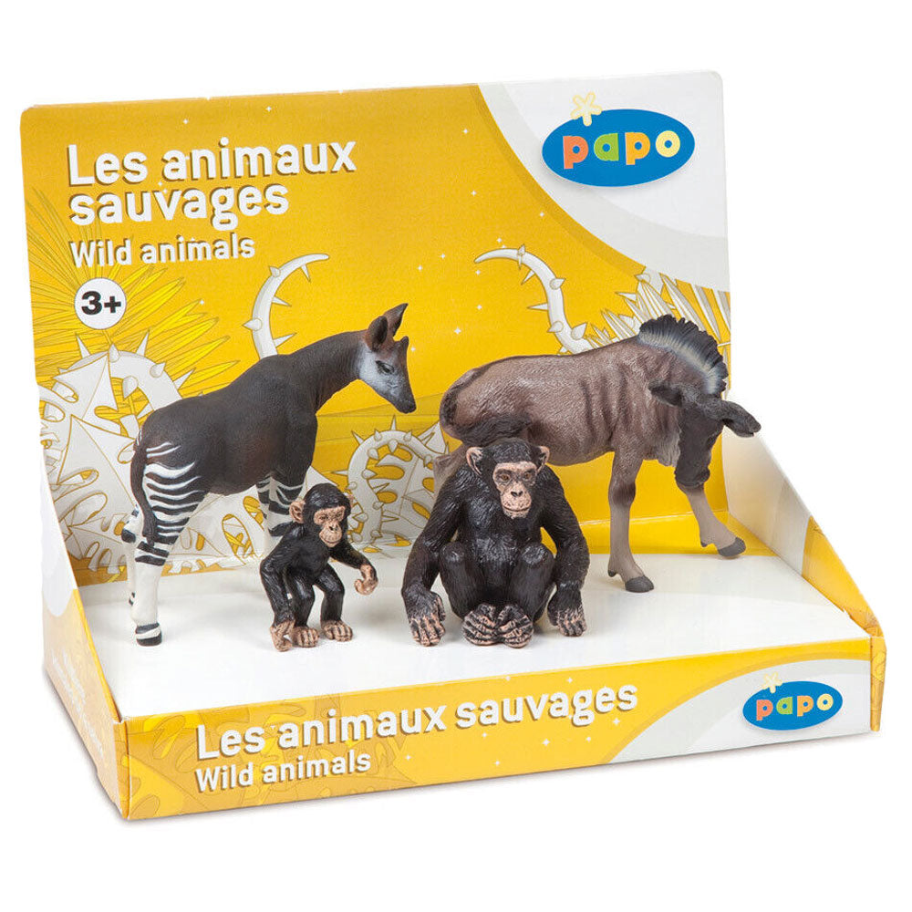 Papo Wild Animals 1 Figurine Gift Box (Pack of 4)