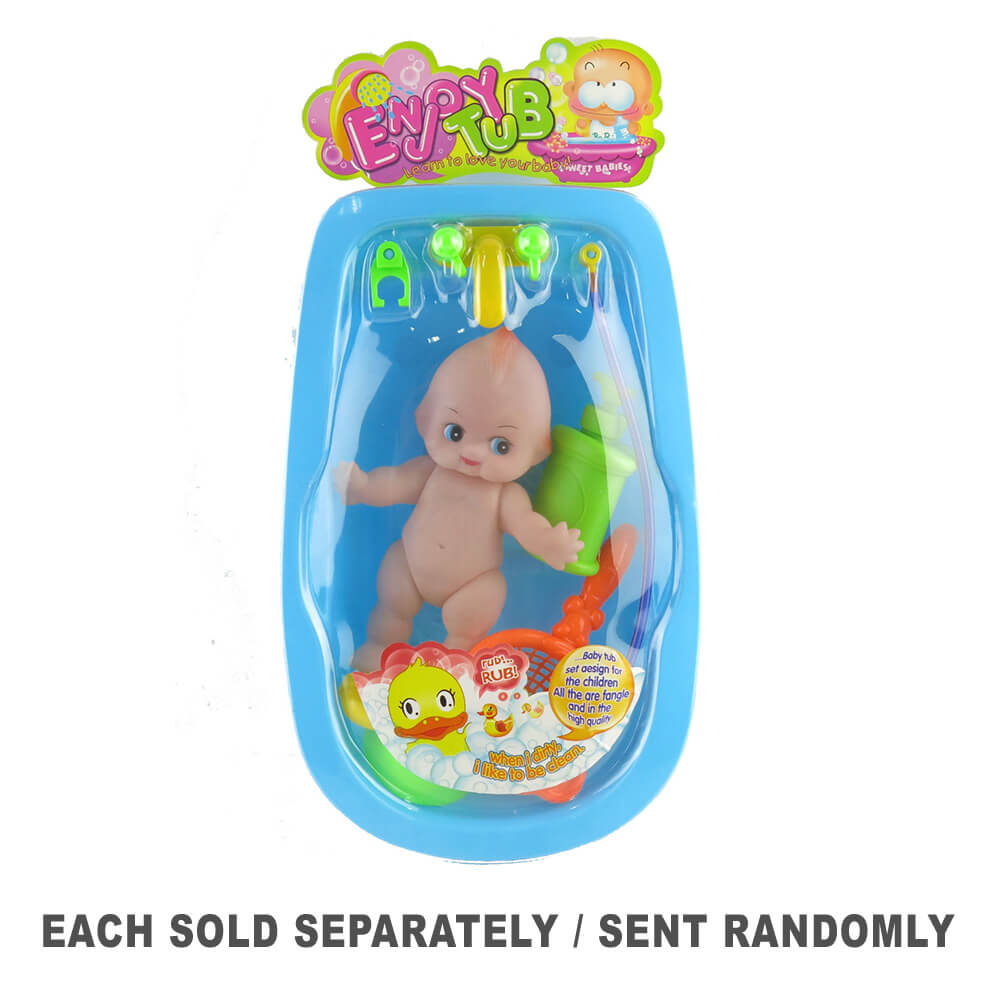 Doll Baby Bath Tub Set (1pc Random Style)