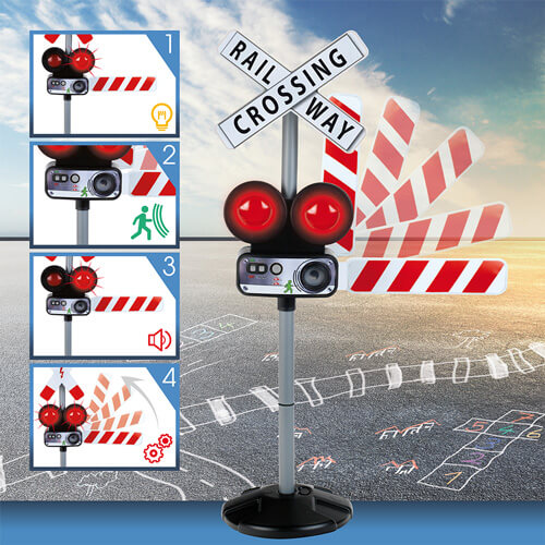Toy Train Crossing with Lights & Sounds