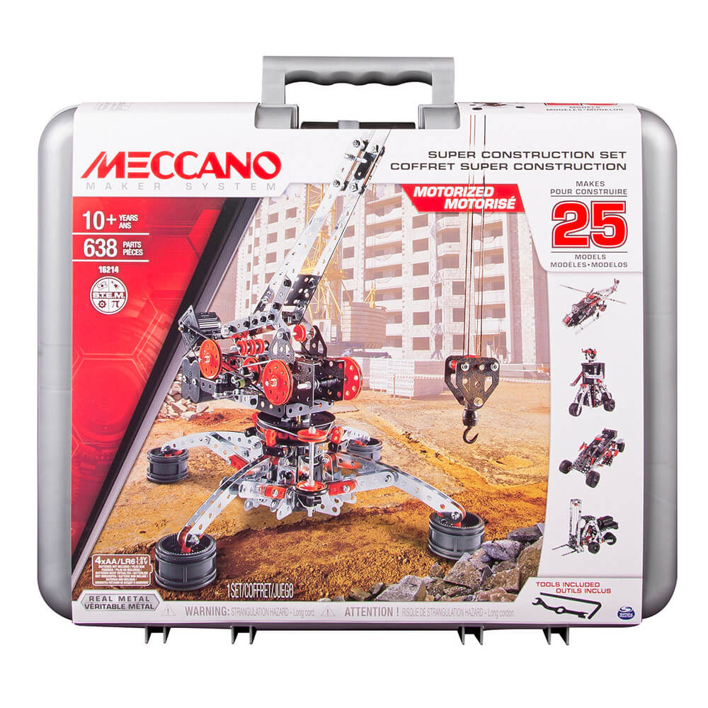 Meccano Super Construction Set in Case