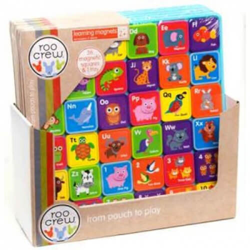 Roo Crew Eco Wood 2.0 36pc Learning Magnets