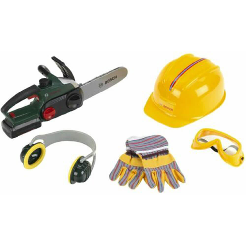 Bosch Toy Chainsaw Helmet & Accessories