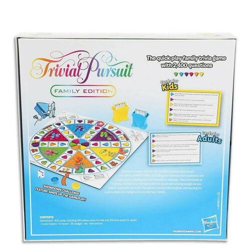 Trivial Pusuit Board Game Family Edition