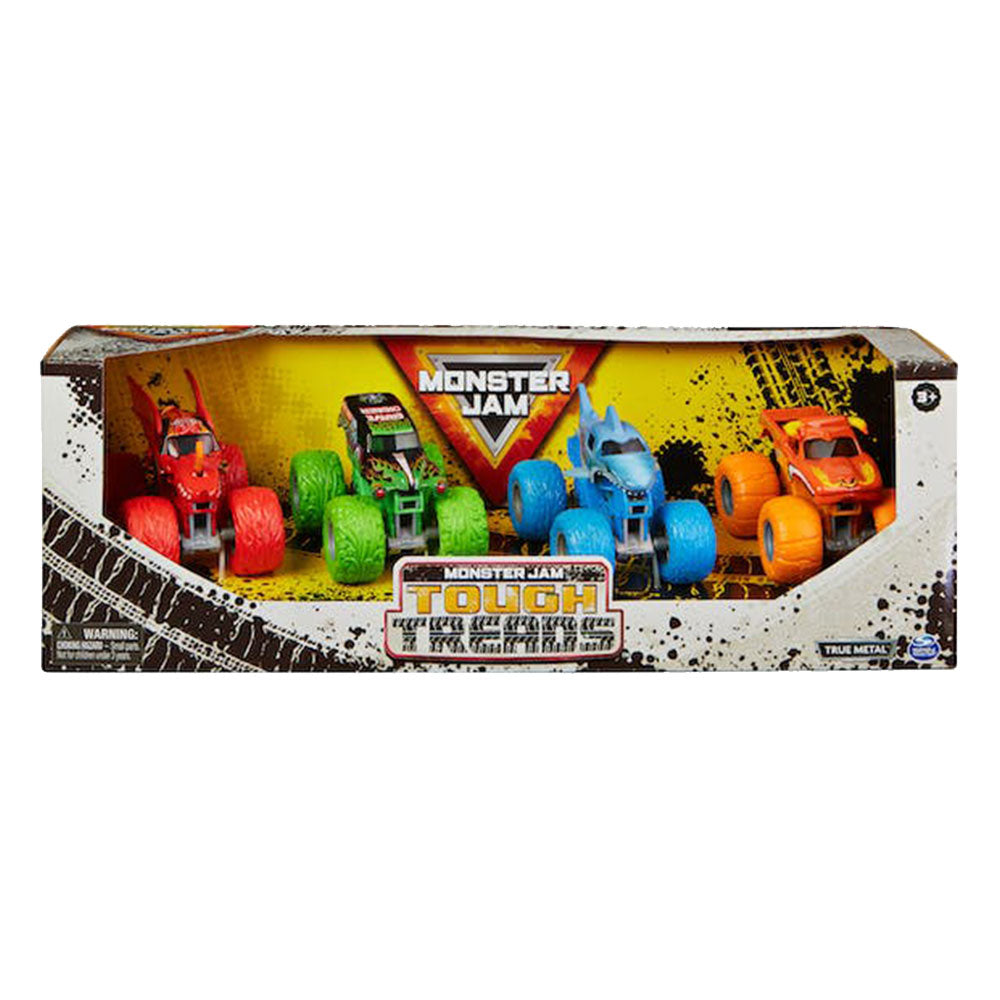 Monster Jam 1:64 Diecast Tough Treads 4pk