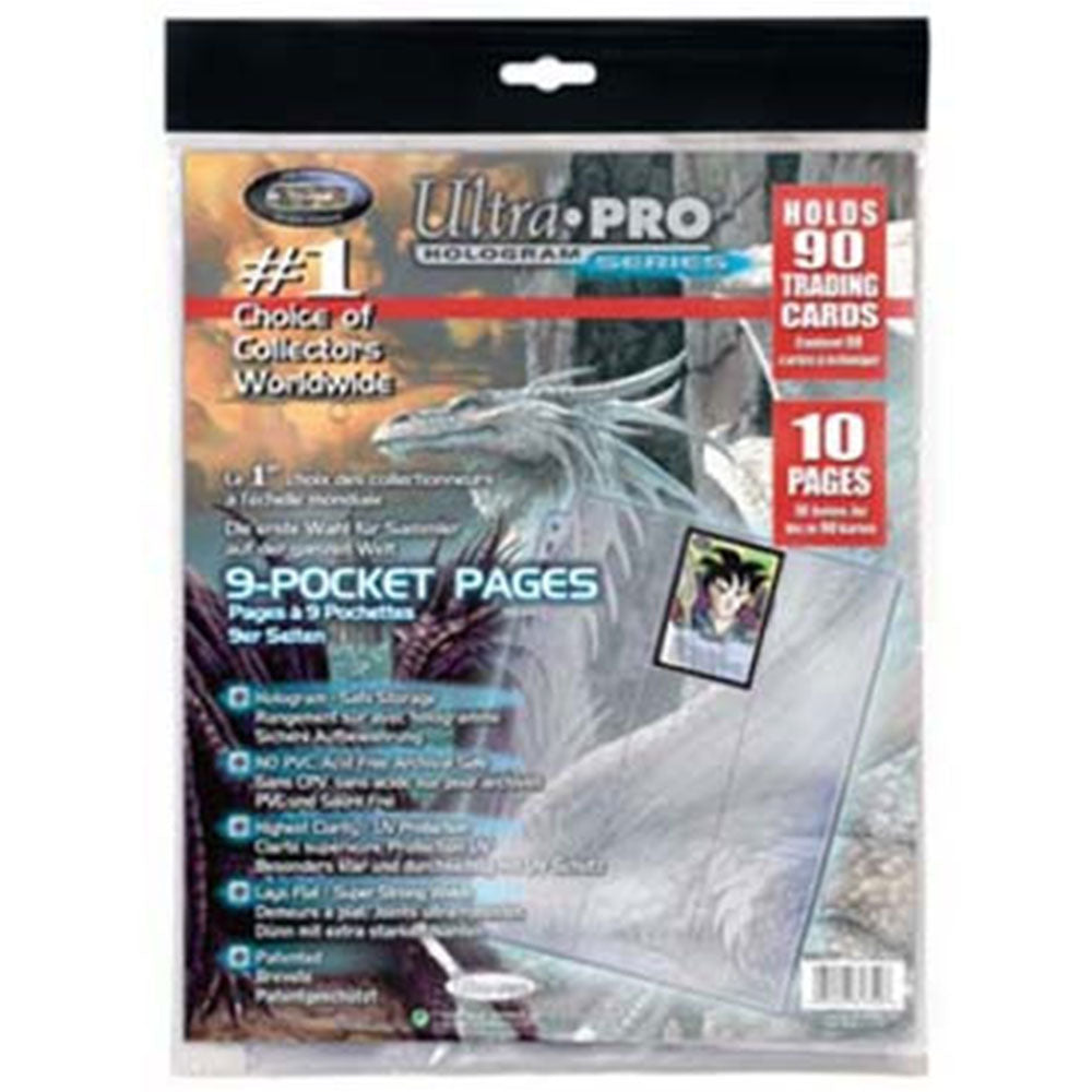 Ultra Pro 9-Pocket Standard Size Platinum Page 10pcs