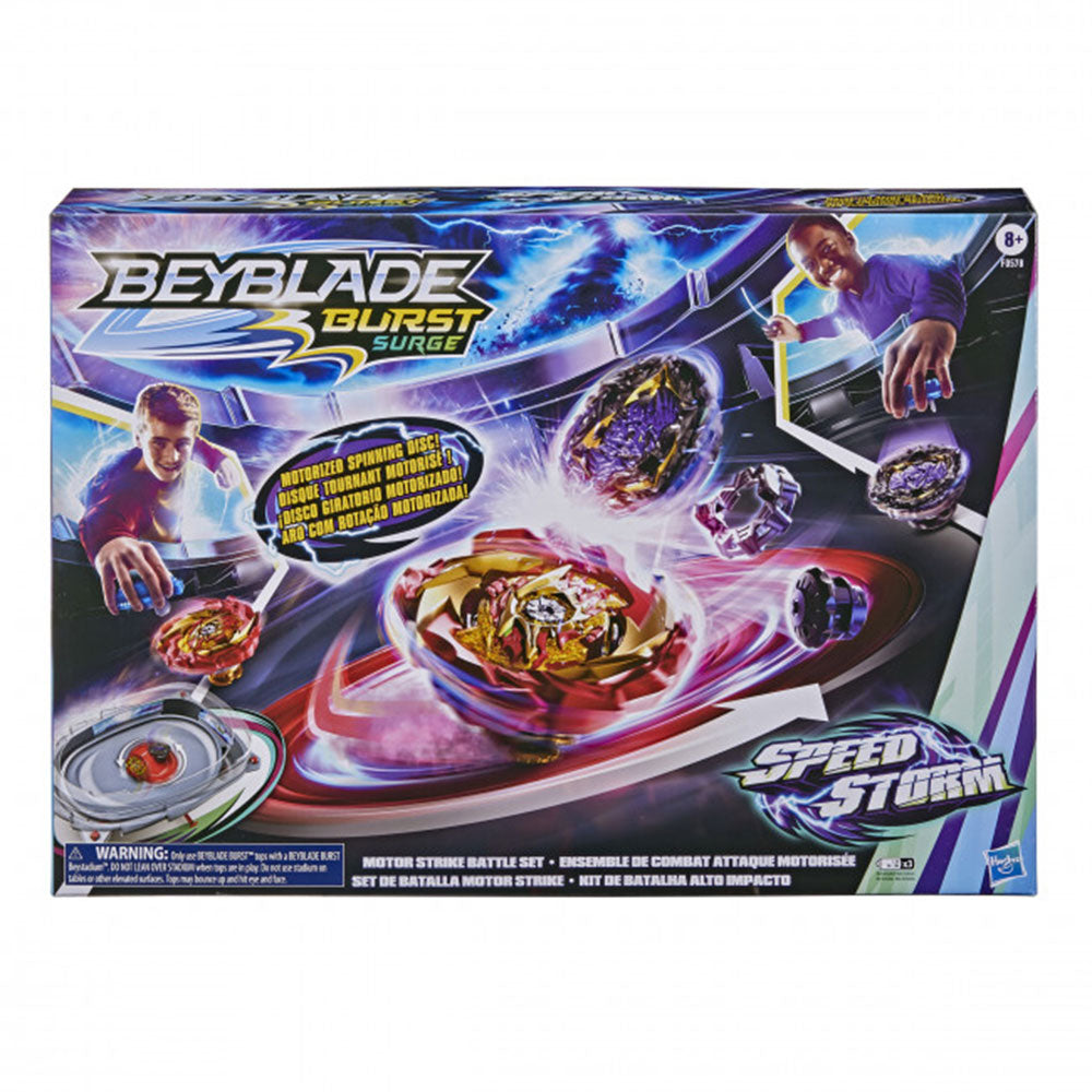 Beyblade Burst Surge Speedstorm Motor Strike Battle Set Game