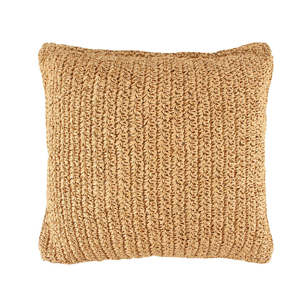 Abbey Straw-Blend Cushion 48cm