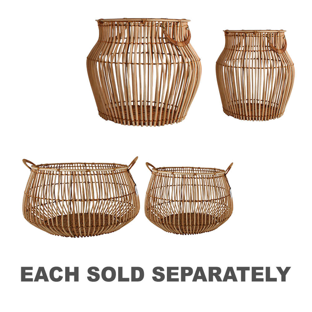 Aesha Set of 2 Rattan Baskets Large