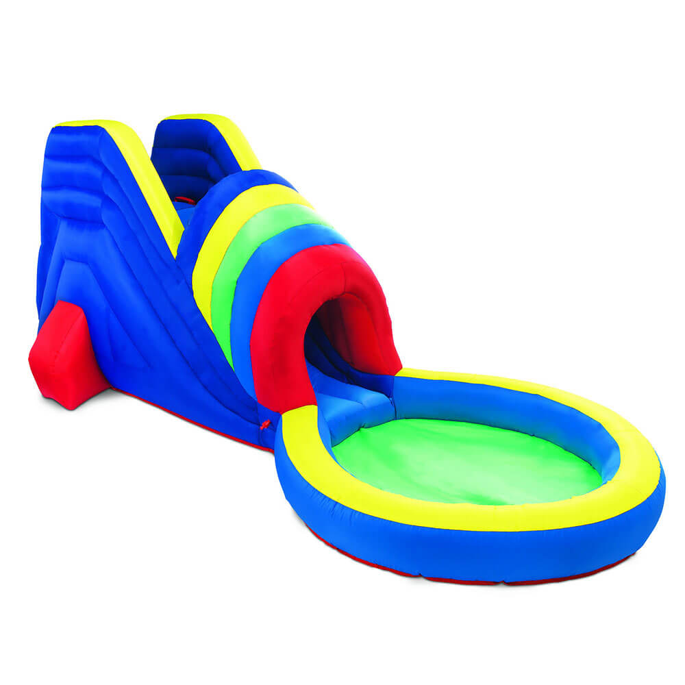 Giant Tunnel Soaker Waterslide with Air Pump (170x170x422cm)