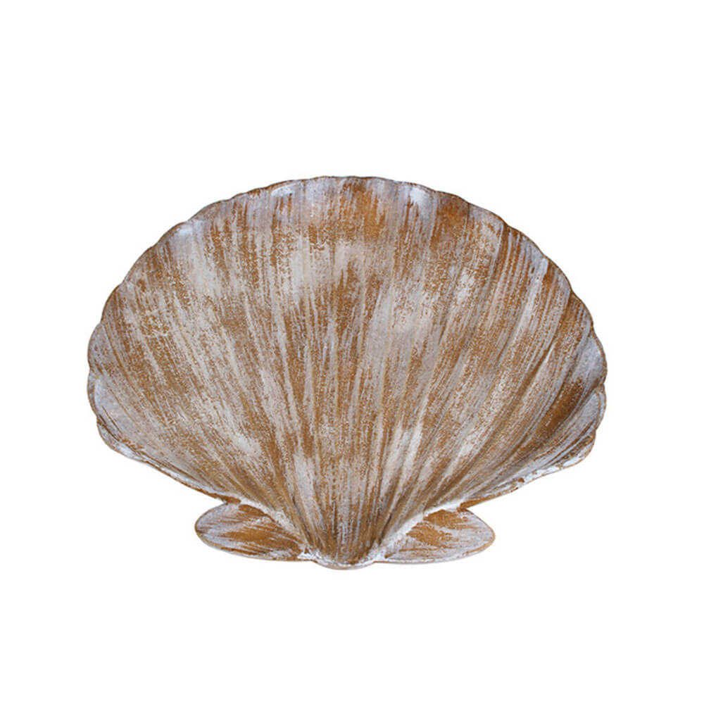 7 Seas Wooden Shell Tray (27x25x3cm)