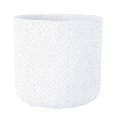 Siaban Concrete Planter Pot White