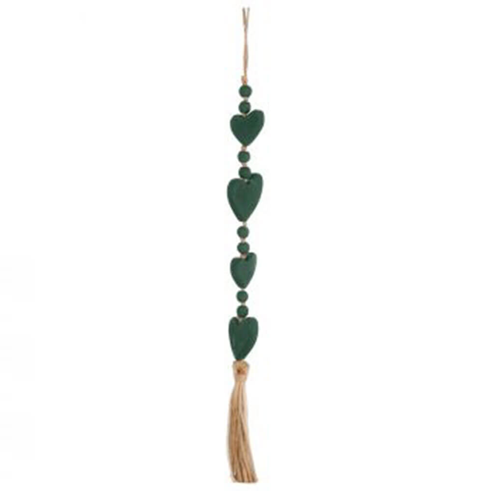 Valerie Jute Wood Heart Beads 60cm