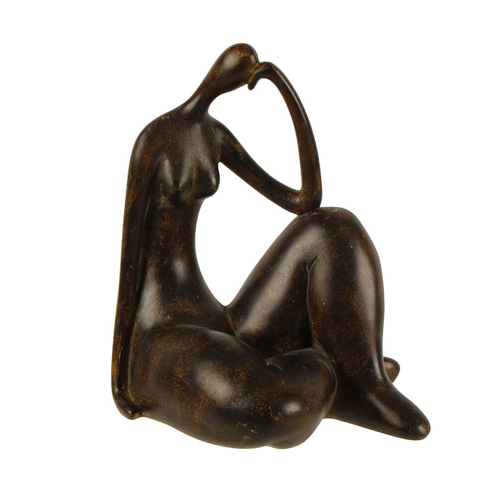 Abella Abstract Woman Iron Statue (15x12x18cm)