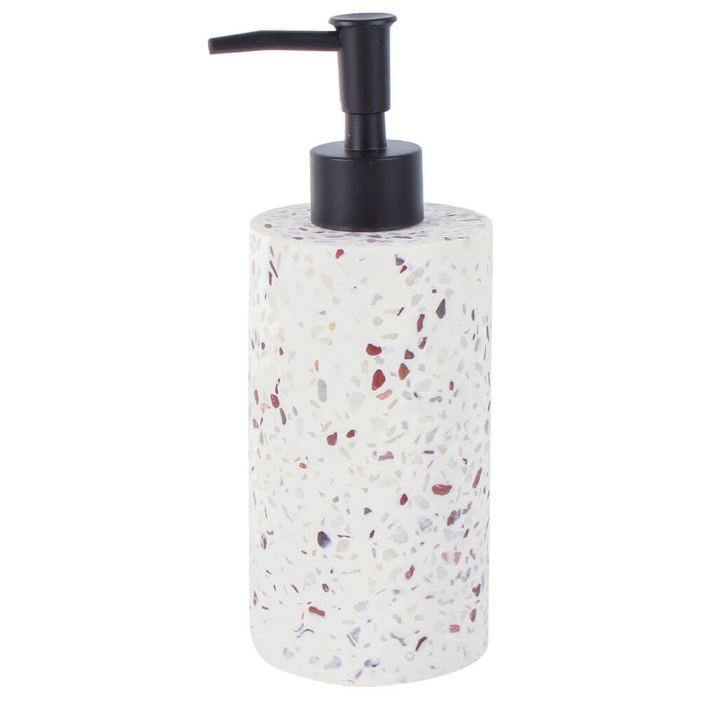 Terrazzo Polyresin Soap Dispenser (19x8x8cm)