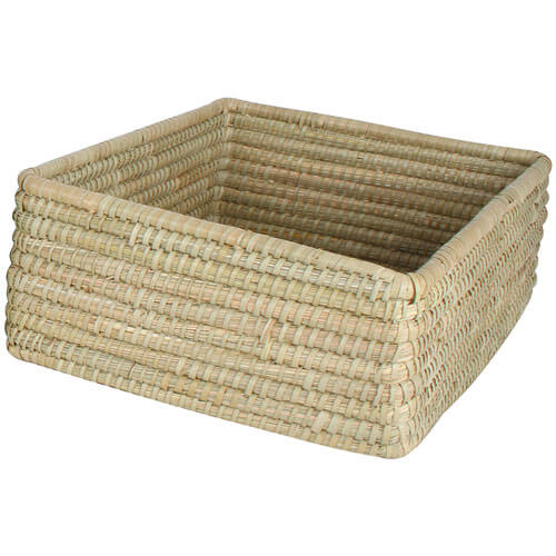 Macquarie Rectangle Palm Leaf Basket 3 Sets 40x30x14cm