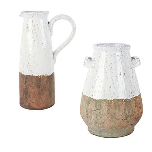 Zafer Terracotta Jug Vase