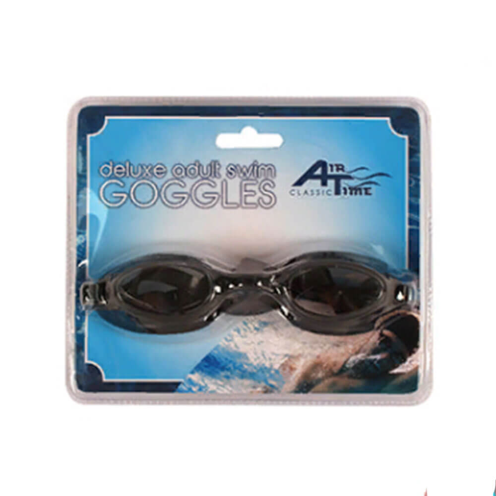 Swimming Goggles Adult Deluxe Black