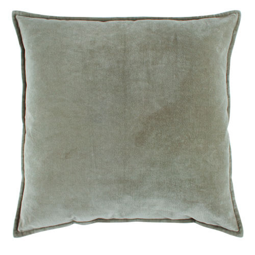 Remie Velvet Cushion with Edging Deep Sage