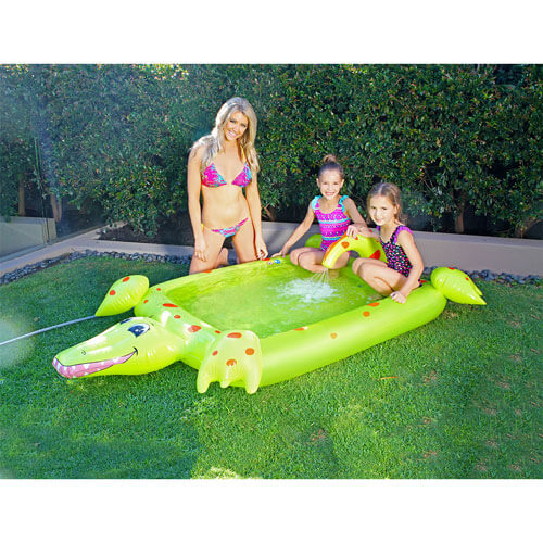 Crocodile Pool with Water Sprayer (217x138x63cm)