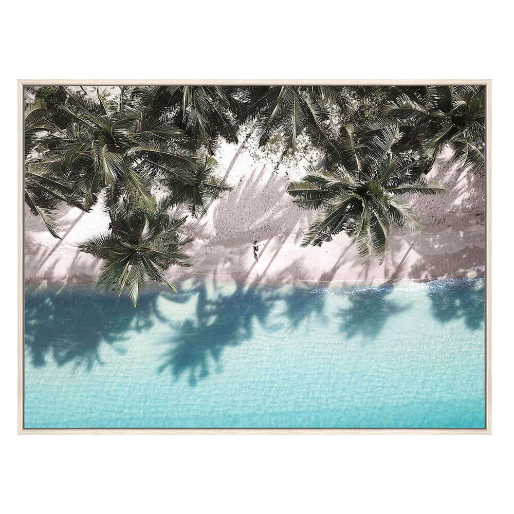Temae Paradise Canvas with Floating Frame (80x60x5cm)