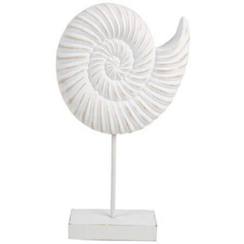 7 Seas Conch Wood Shell on Stand