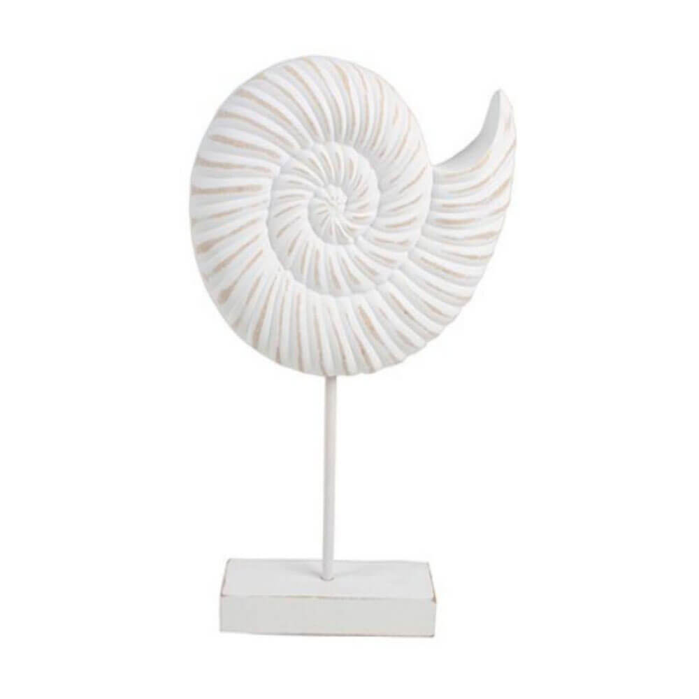 7 Seas Conch Wood Shell on Stand