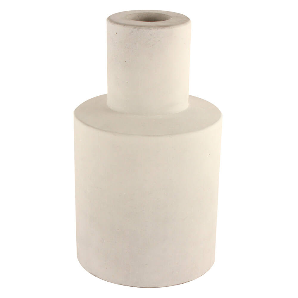 Lio Concrete Vase White (26cmx14cm)