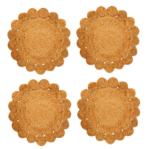 Brianne Set of 4 Jute Placemats 35cm