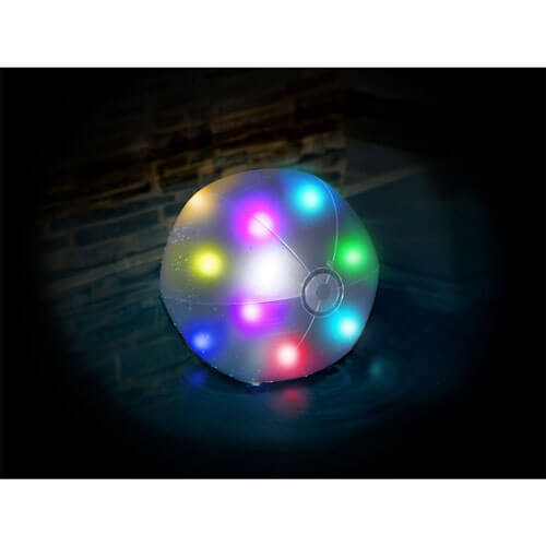 Beach Ball with LED Lights inflated Aqua Party 42cm