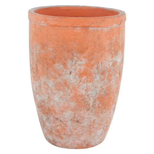 Sersi Antiqued Face Concrete Vase Terracotta